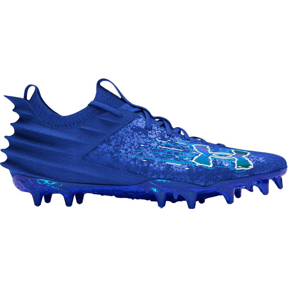 Men s Blur 2 MC Suede Football Cleats Blue 9 Under Armour