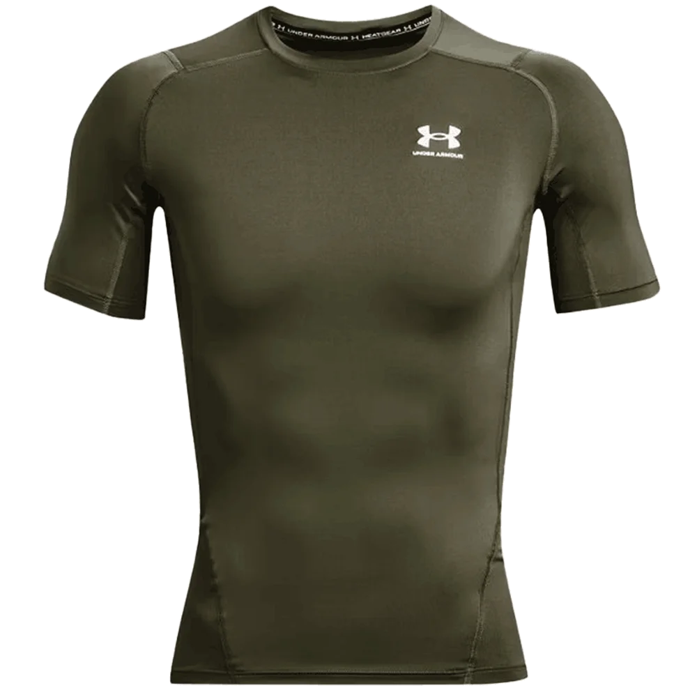 Under Armour Men's HeatGear Compression Short Sleeve, Cardinal / 4XL
