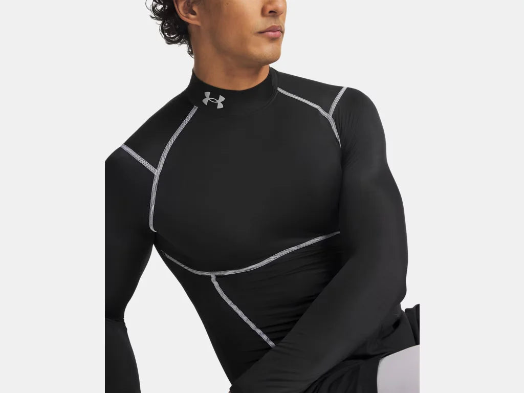 UA Men's HeatGear® Elite Compression Mock Long Sleeve
