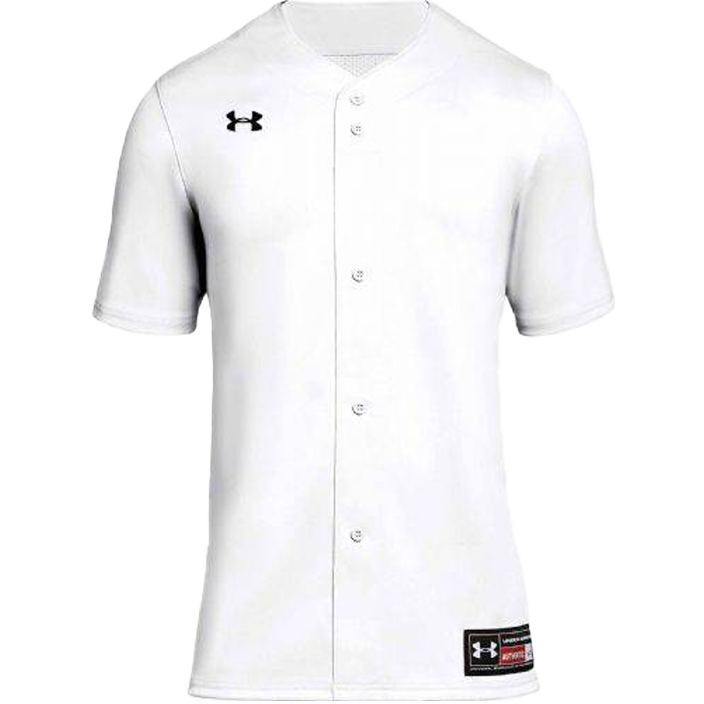 Under Armour Icon Faux Placket Youth Baseball Jersey UBJ114Y L WHT