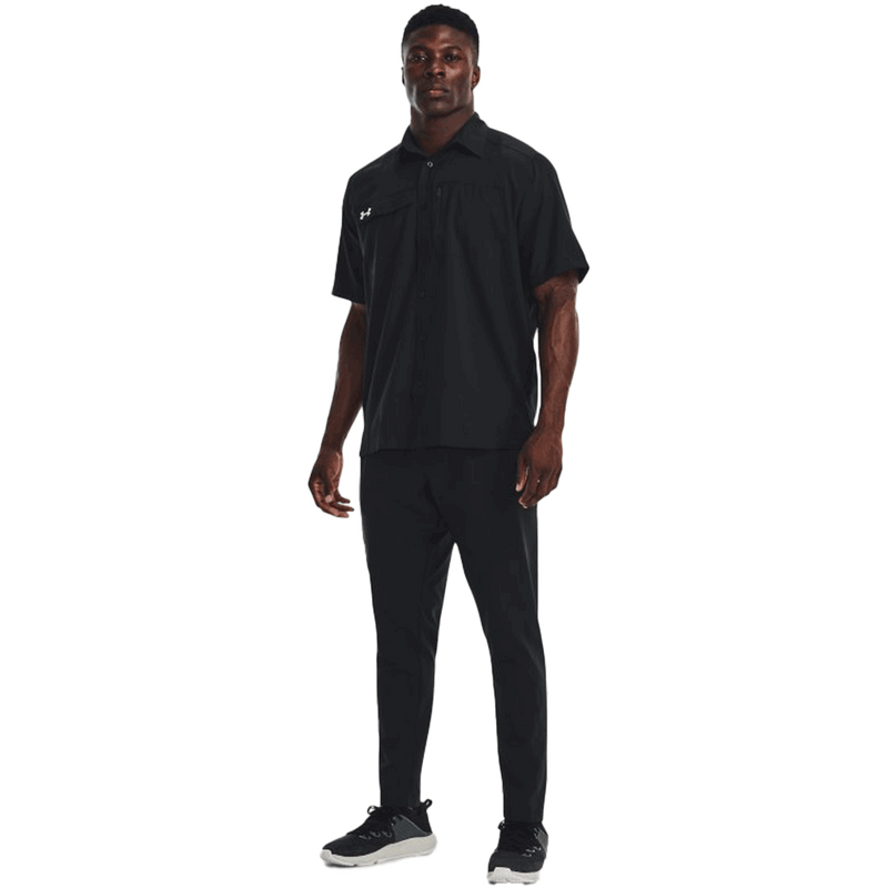 Camisa de botones de entrenador UA Motivator para hombre 