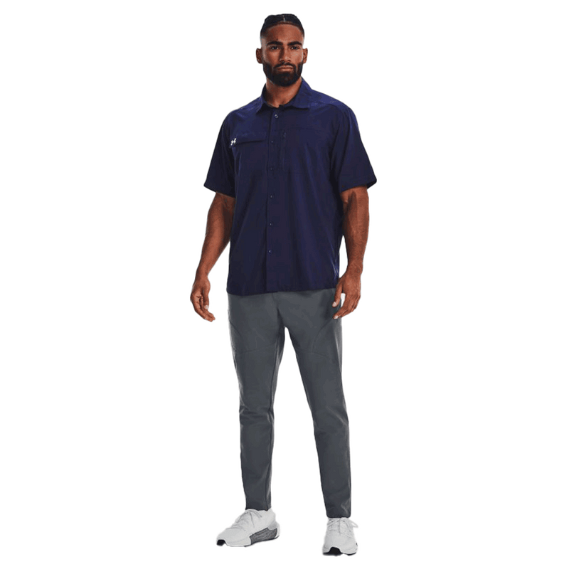 Camisa de botones de entrenador UA Motivator para hombre 