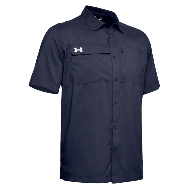 Camisa de botones de entrenador UA Motivator para hombre 