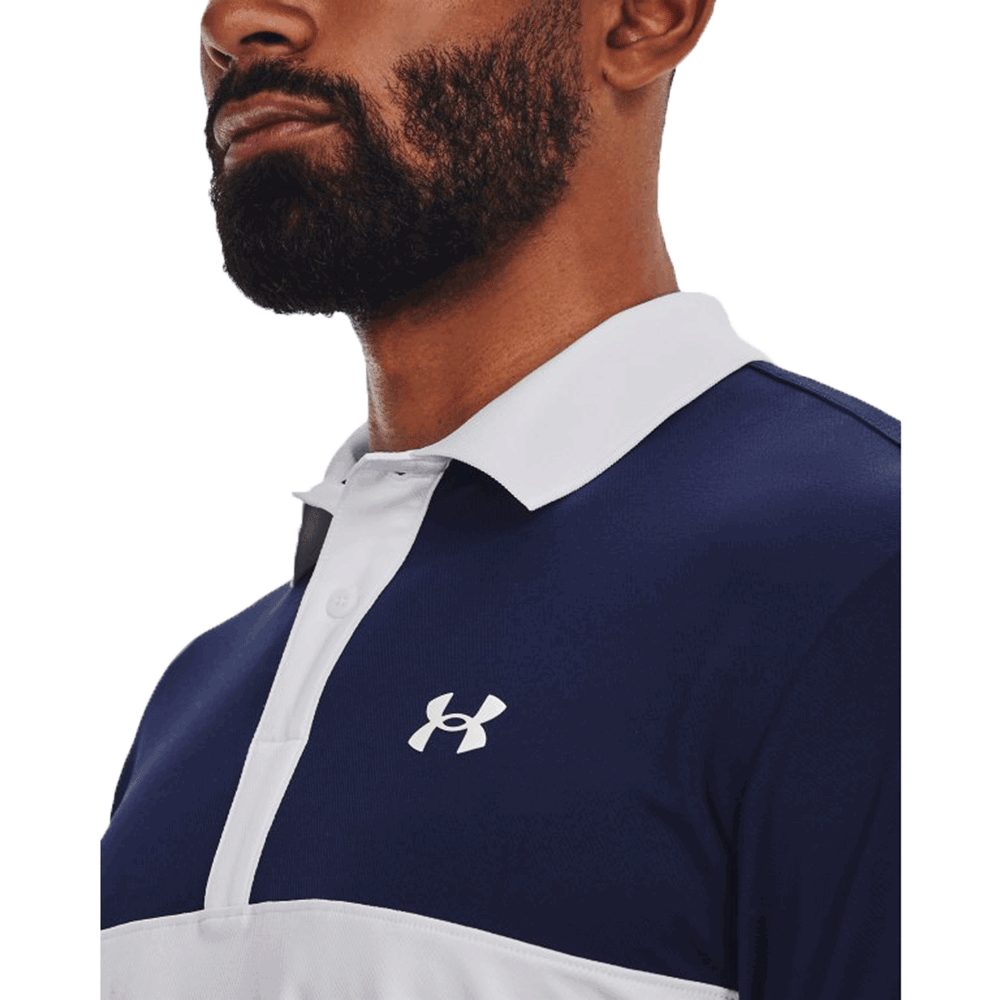 Polo UA Perf 3.0 con bloques de color para hombre