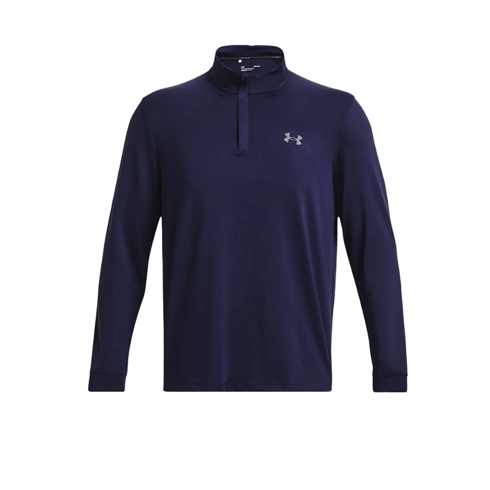 Under Armour Playoff 1/4 Zip Golf Pullover - Photon Blue/Navy Under Armour Playoff 1/4 Zip Golf Pullover - Photon Blue/Navy