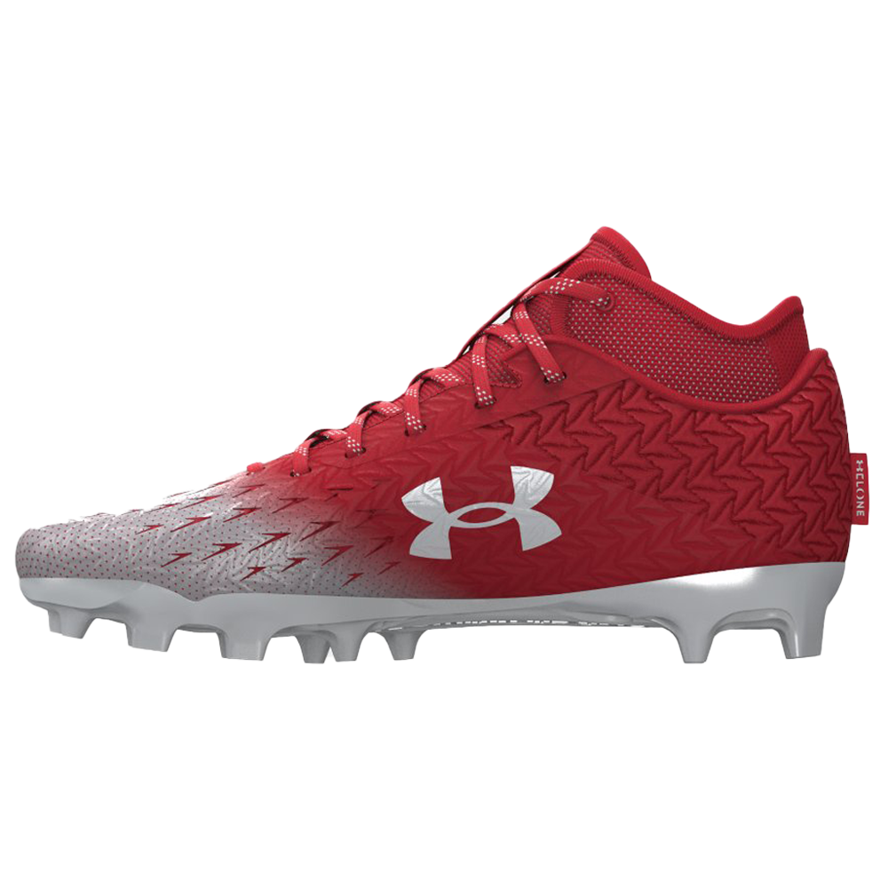 Red under armour football cleats cheap