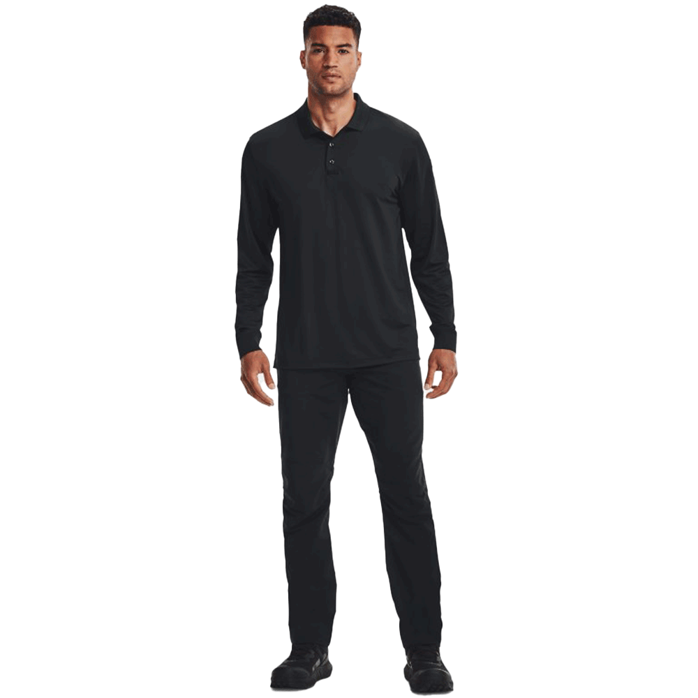 Polo táctico de rendimiento UA 2.0 de manga larga para hombre 