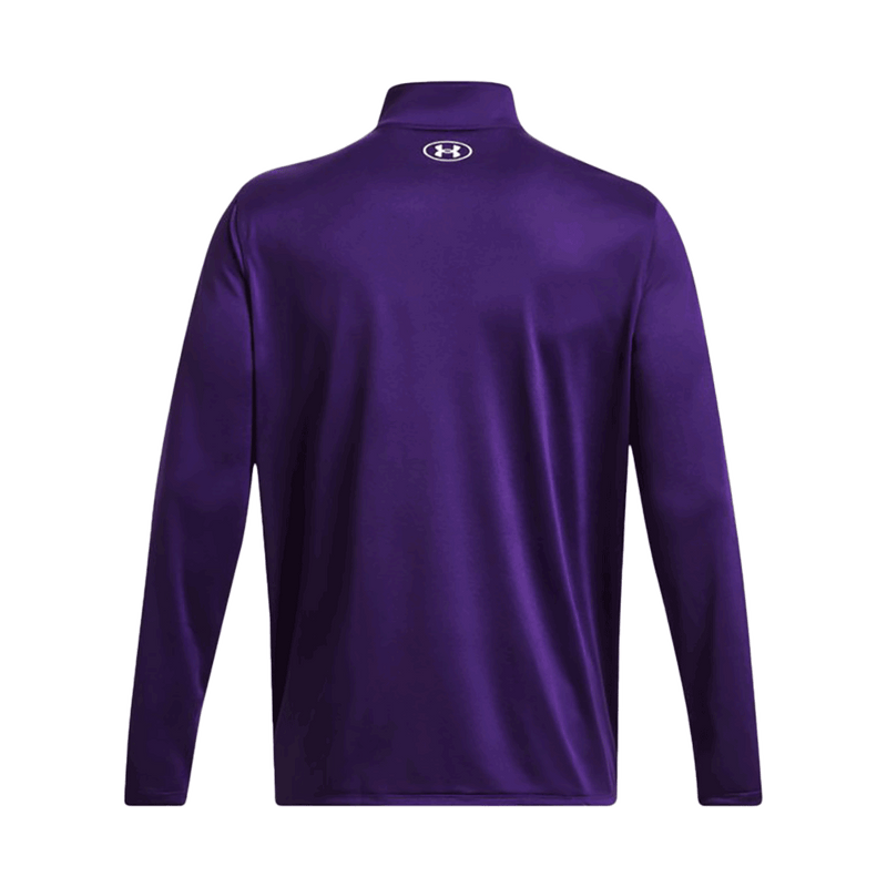 Camiseta técnica UA Team Tech de manga larga con cremallera de 1/4 para hombre