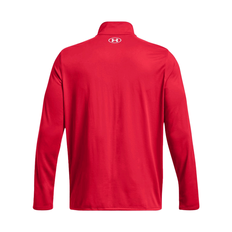 Camiseta técnica UA Team Tech de manga larga con cremallera de 1/4 para hombre