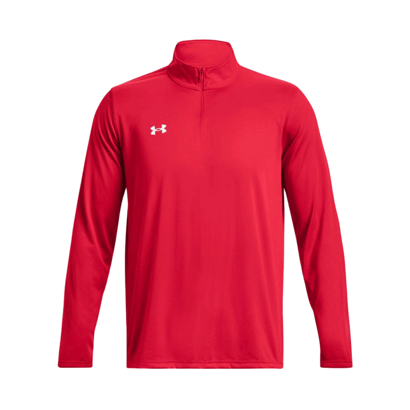 Camiseta técnica UA Team Tech de manga larga con cremallera de 1/4 para hombre