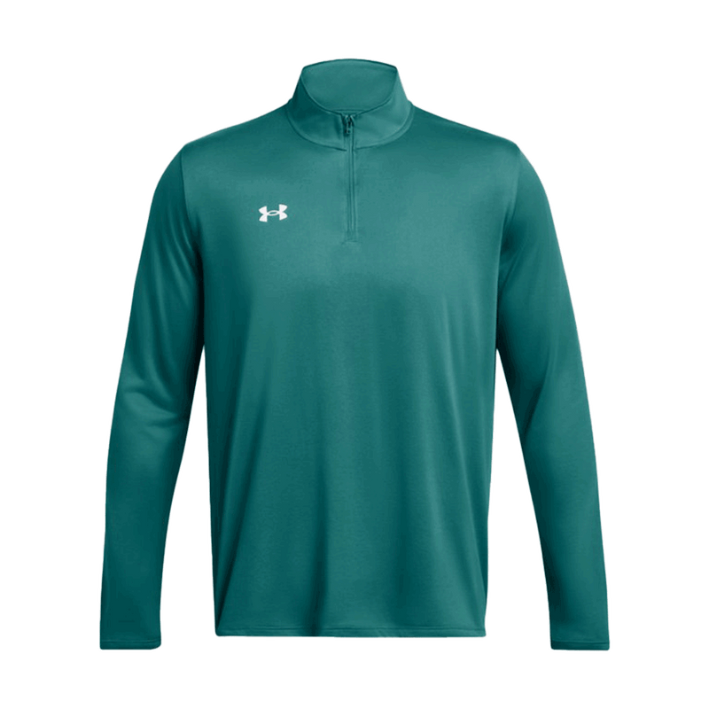 Camiseta técnica UA Team Tech de manga larga con cremallera de 1/4 para hombre