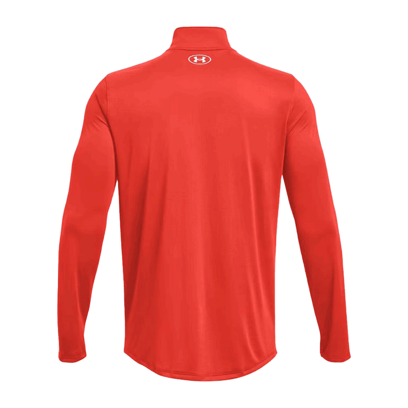 Camiseta técnica UA Team Tech de manga larga con cremallera de 1/4 para hombre