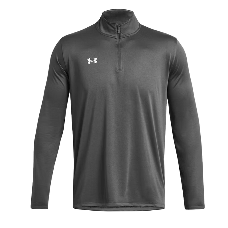 Camiseta técnica UA Team Tech de manga larga con cremallera de 1/4 para hombre