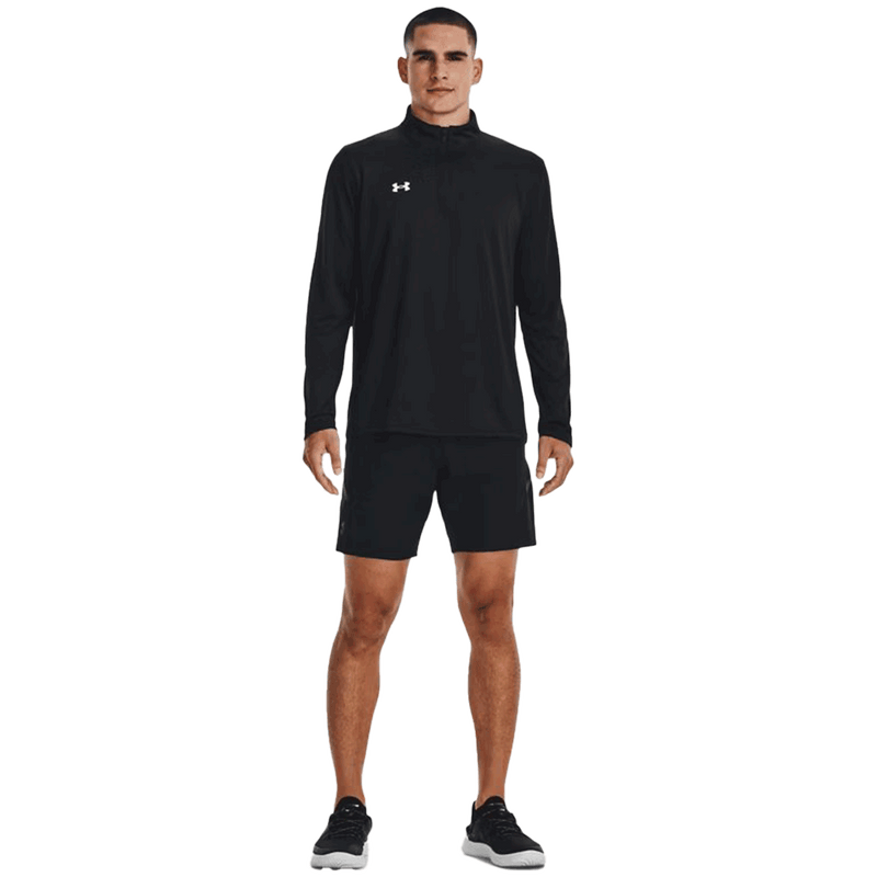 Camiseta técnica UA Team Tech de manga larga con cremallera de 1/4 para hombre