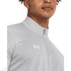 Camiseta técnica UA Team Tech de manga larga con cremallera de 1/4 para hombre