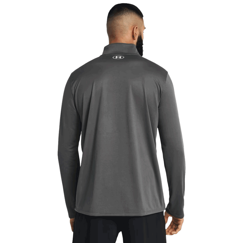 Camiseta técnica UA Team Tech de manga larga con cremallera de 1/4 para hombre