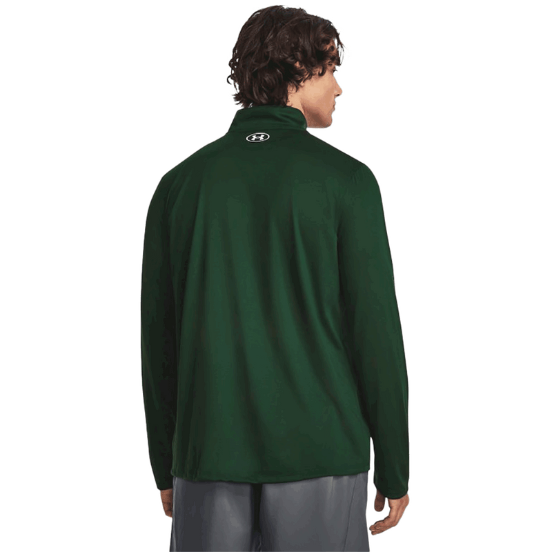 Camiseta técnica UA Team Tech de manga larga con cremallera de 1/4 para hombre