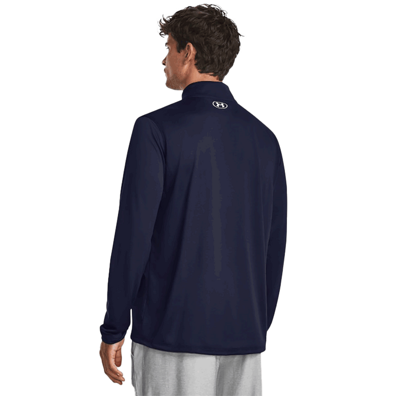 Camiseta técnica UA Team Tech de manga larga con cremallera de 1/4 para hombre