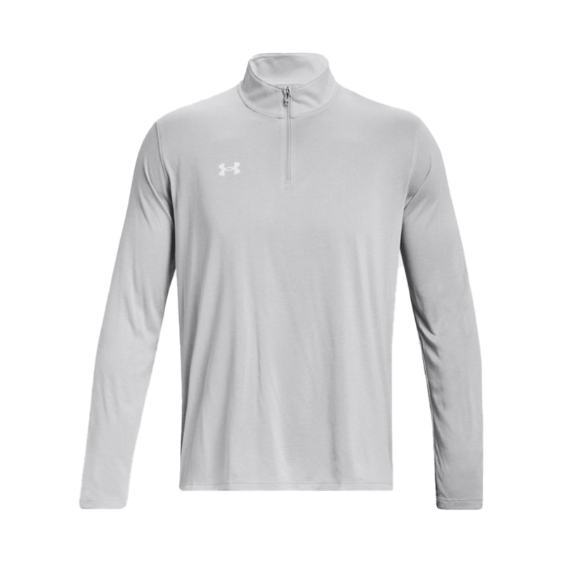 Camiseta técnica UA Team Tech de manga larga con cremallera de 1/4 para hombre