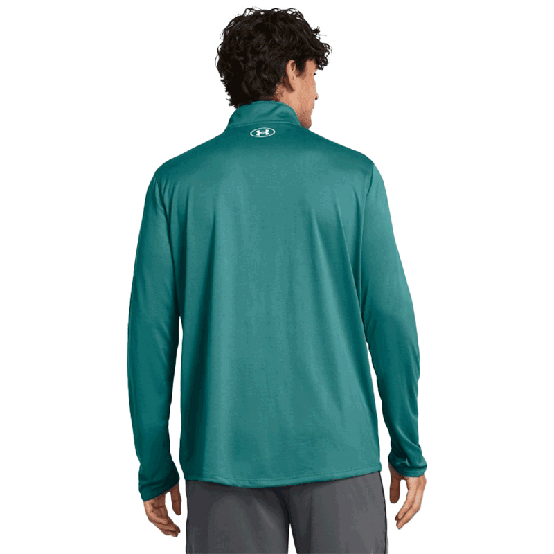 Camiseta técnica UA Team Tech de manga larga con cremallera de 1/4 para hombre