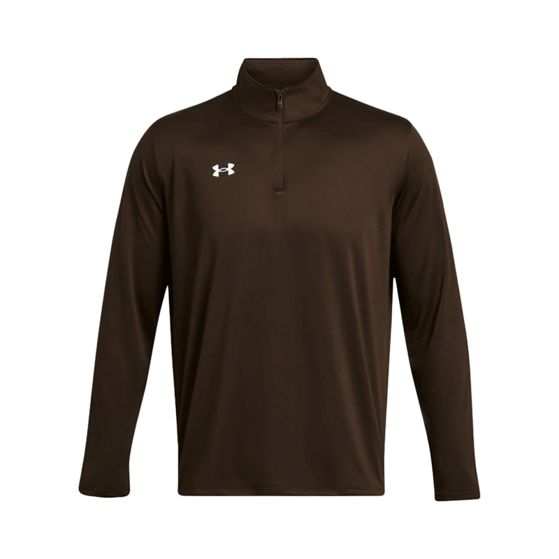 Camiseta técnica UA Team Tech de manga larga con cremallera de 1/4 para hombre