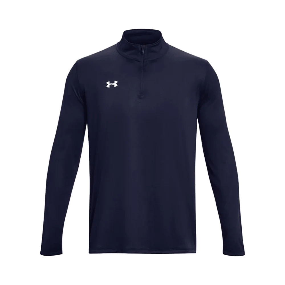 UA Men's Team Tech LS 1/4 Zip Navy Color