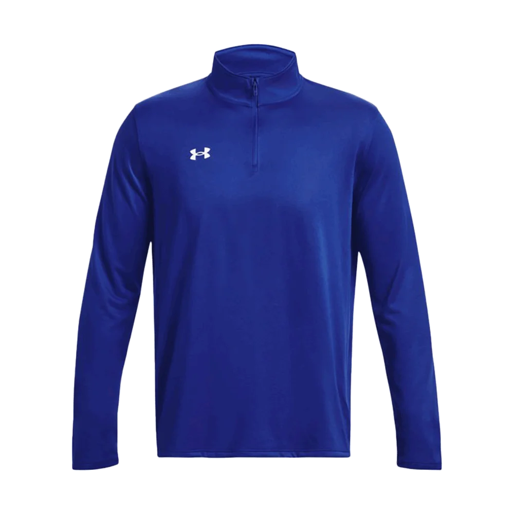 UA Men's Team Tech LS 1/4 Zip Blue Color