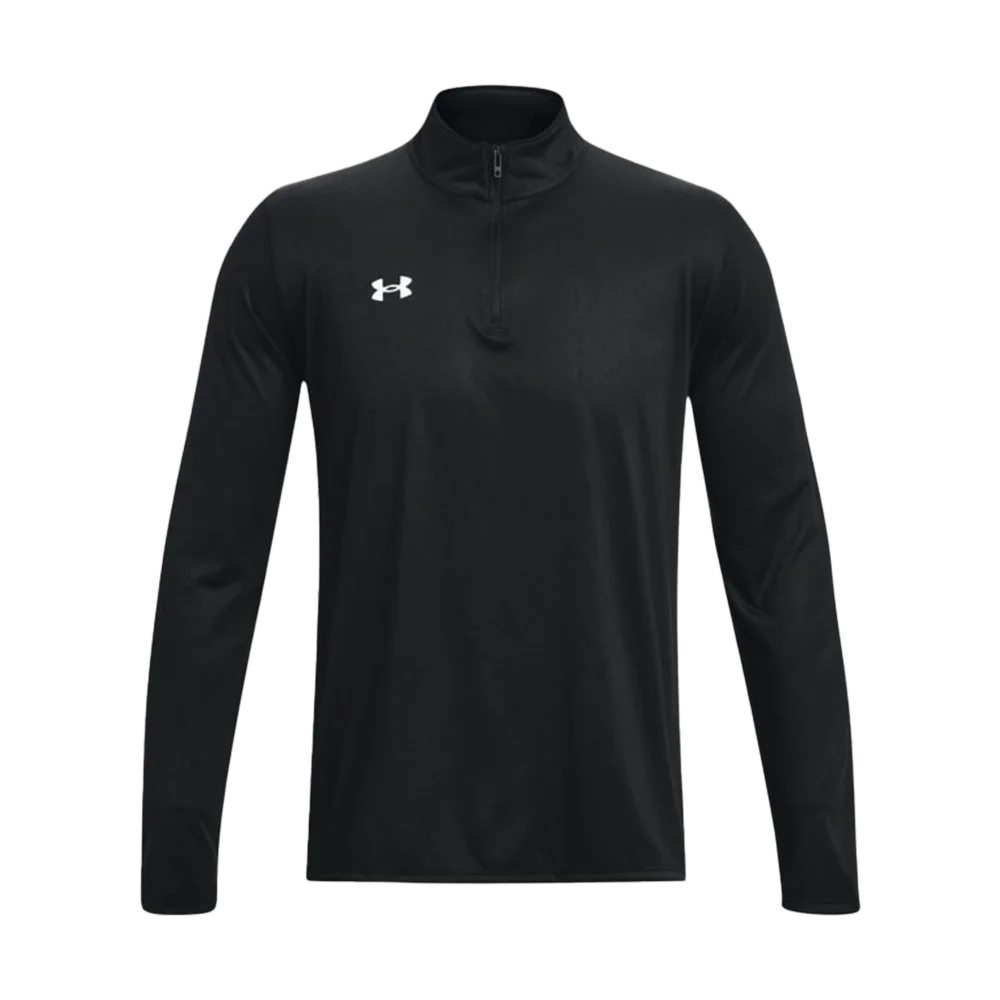 UA Men's Team Tech LS 1/4 Zip black Color