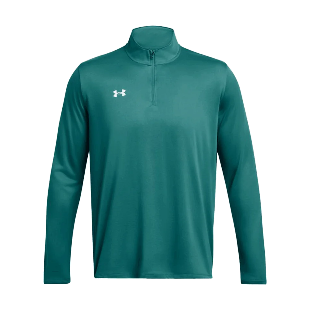 UA Men's Team Tech LS 1/4 Zip blue Color