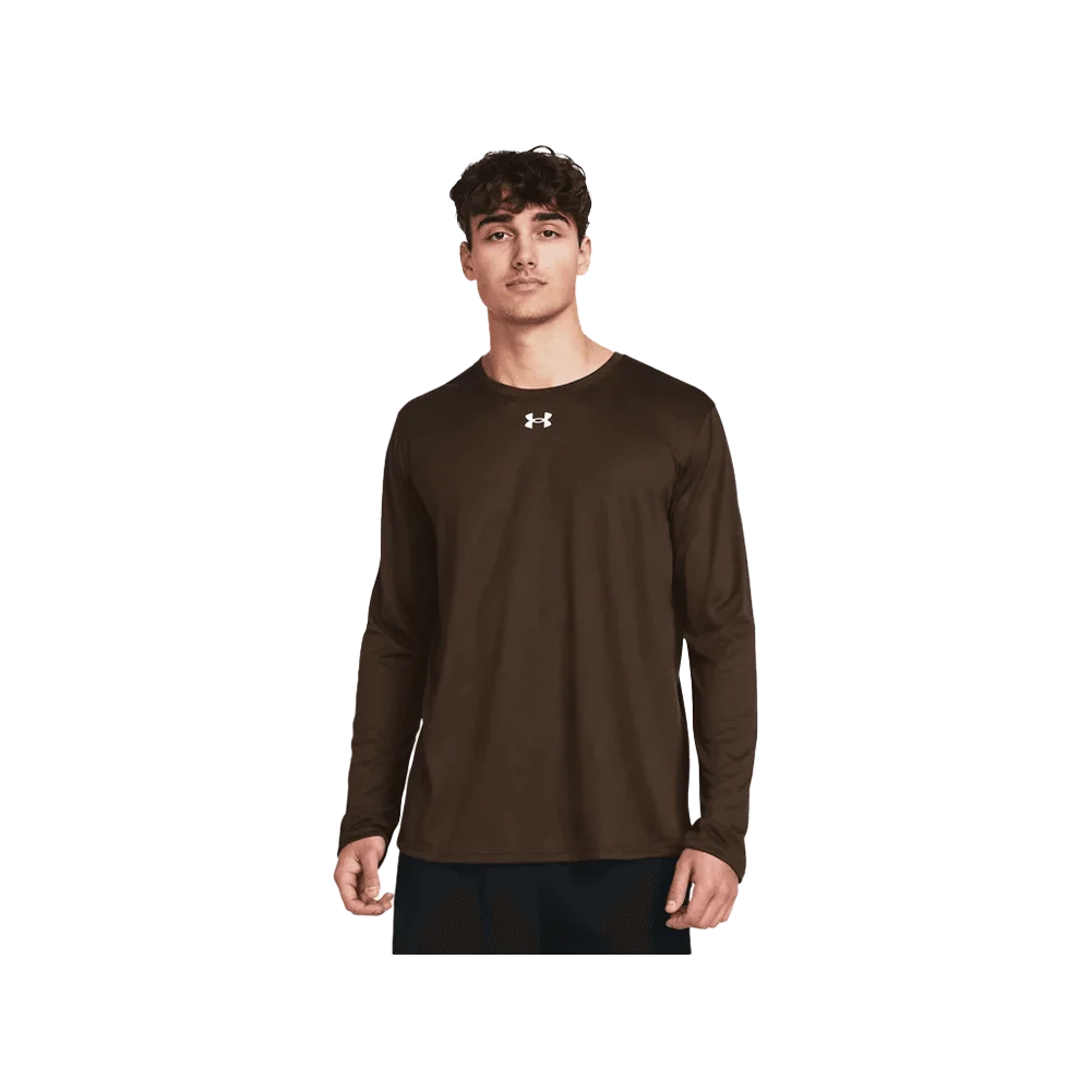 UA Men's Team Tech  Long Sleeve Brown color