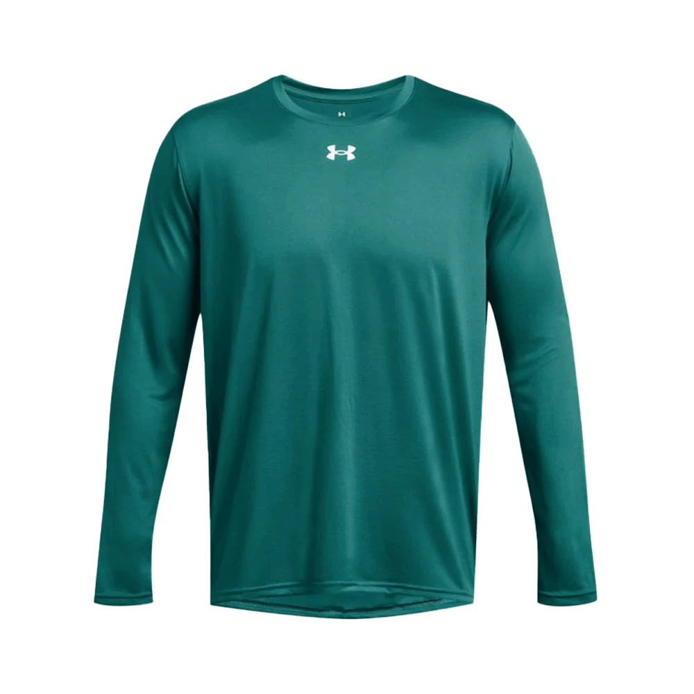 UA Men's Team Tech  Long Sleeve Green color.