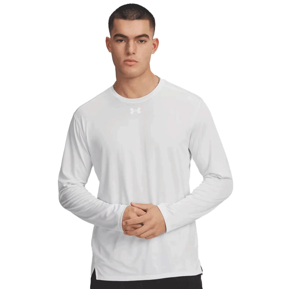 UA Men's Tech™ Vent Team Long Sleeve white