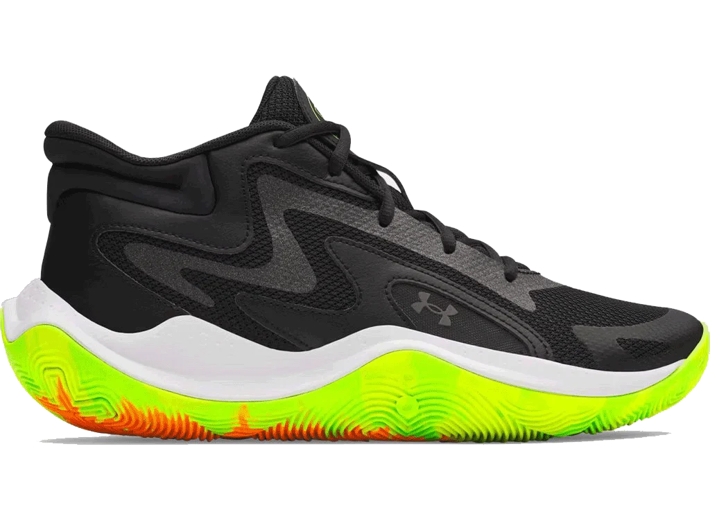 UAUnisexJet_25BasketballShoes Black color