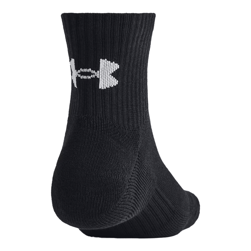 UA Unisex Training Cotton 3-Pack Quarter Socks