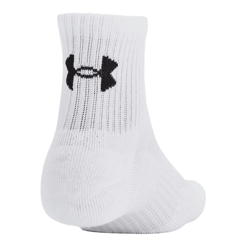 UA Unisex Training Cotton 3-Pack Quarter Socks