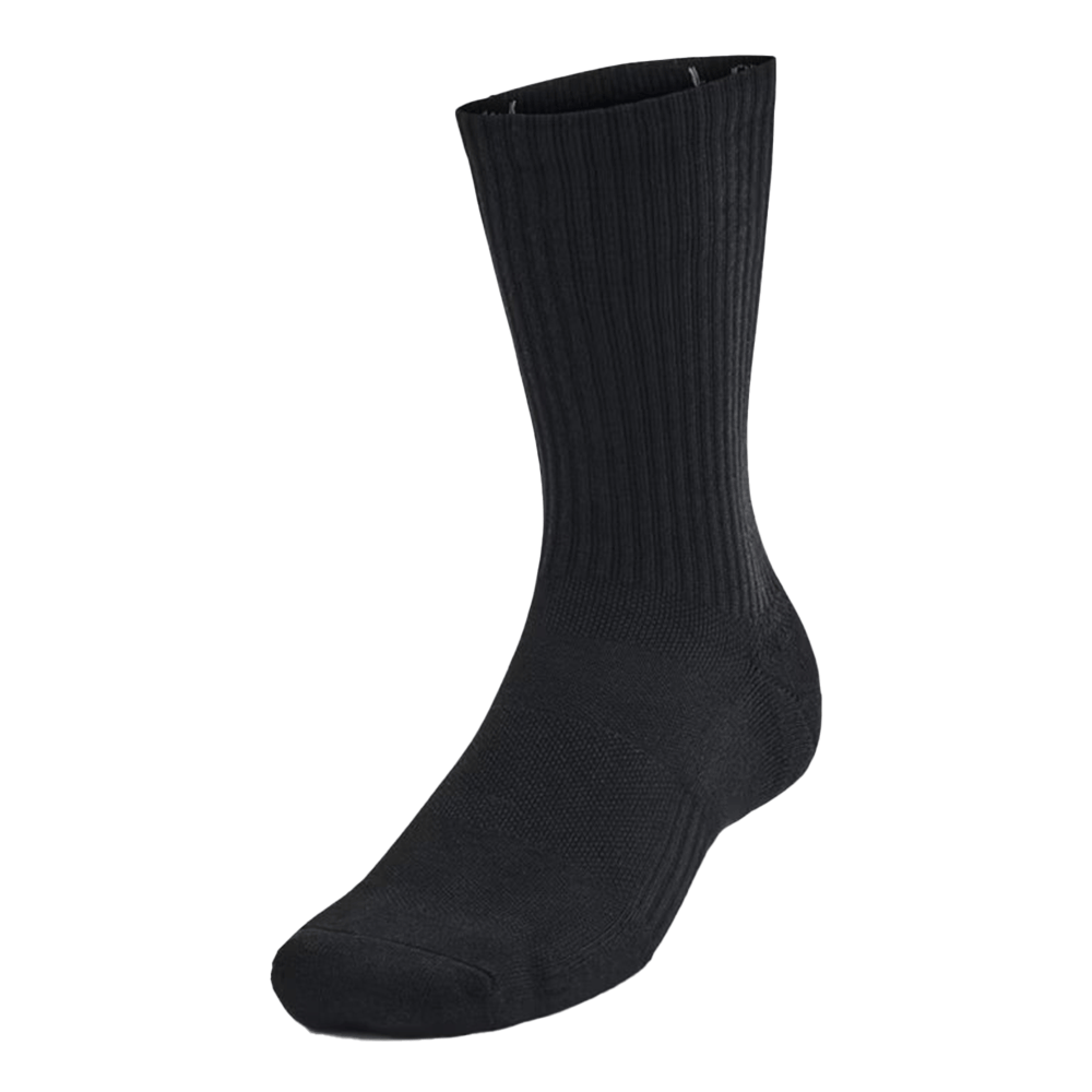 UA Unisex Training Cotton 6-Pack Crew Socks