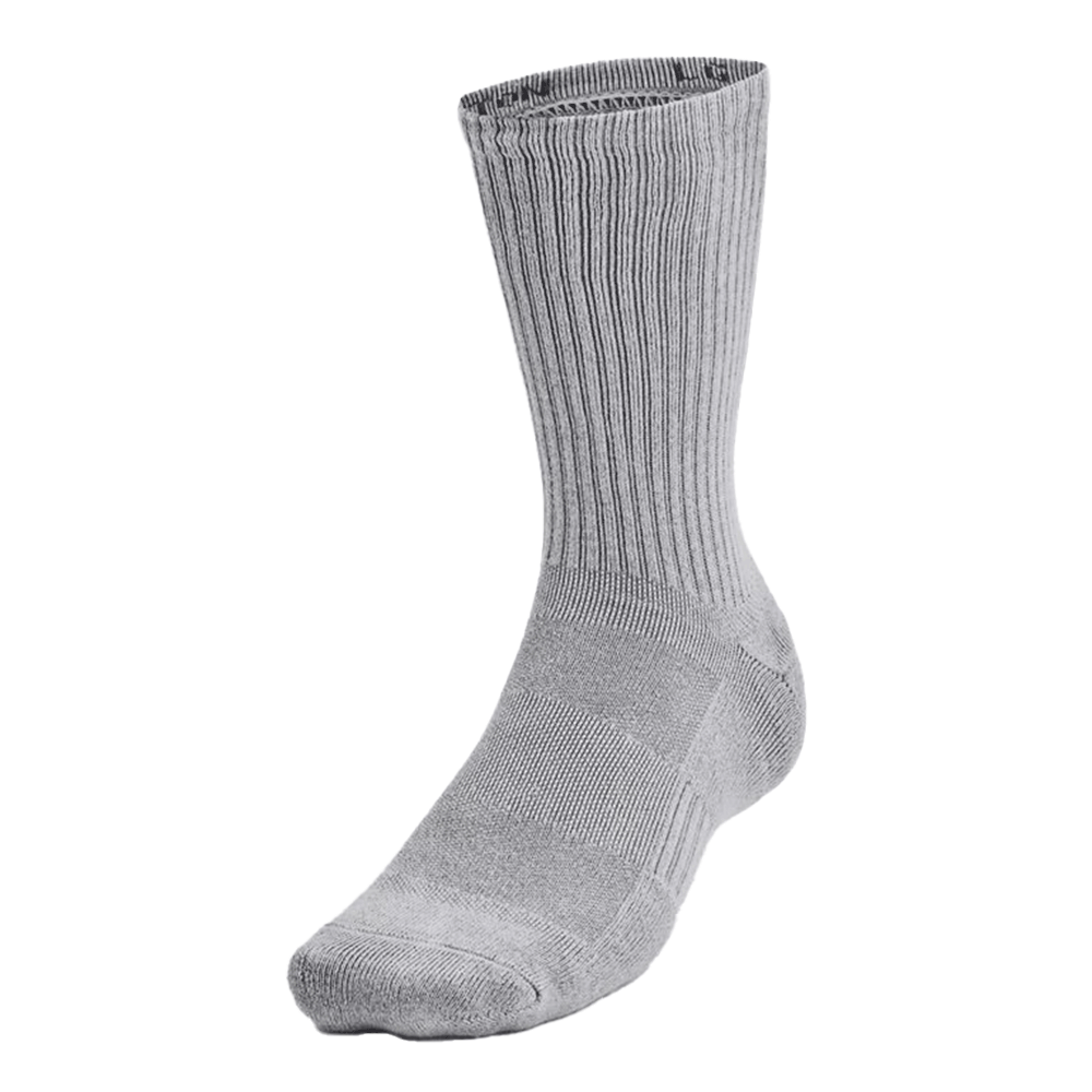 UA Unisex Training Cotton 6-Pack Crew Socks