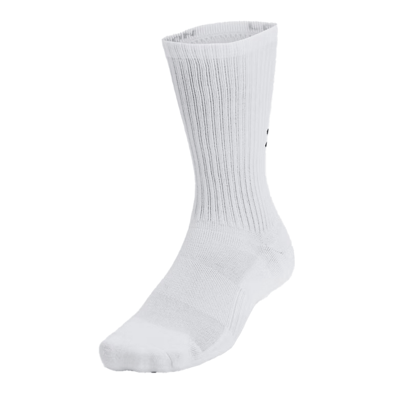 UA Unisex Training Cotton 6-Pack Crew Socks