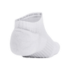 UA Unisex Training Cotton 6-Pack No Show Socks