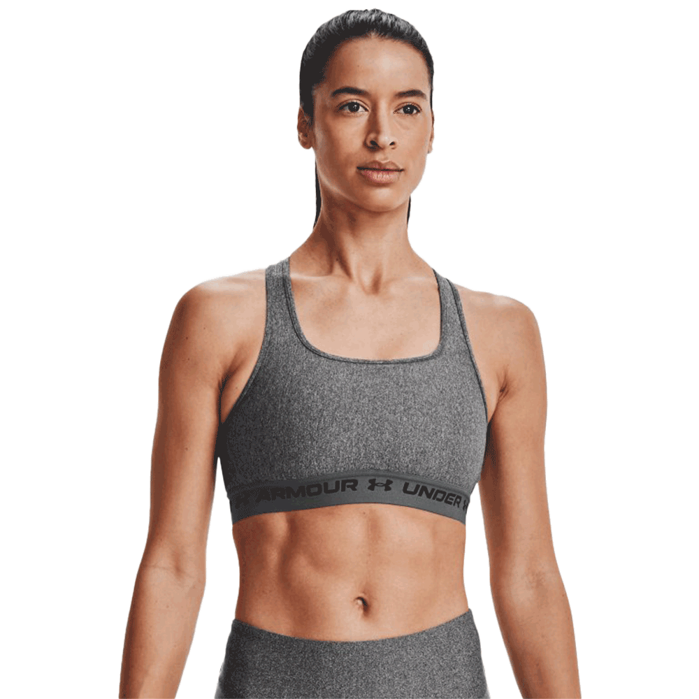 UA Women's Armour® Mid Crossback Heather Sports Bra