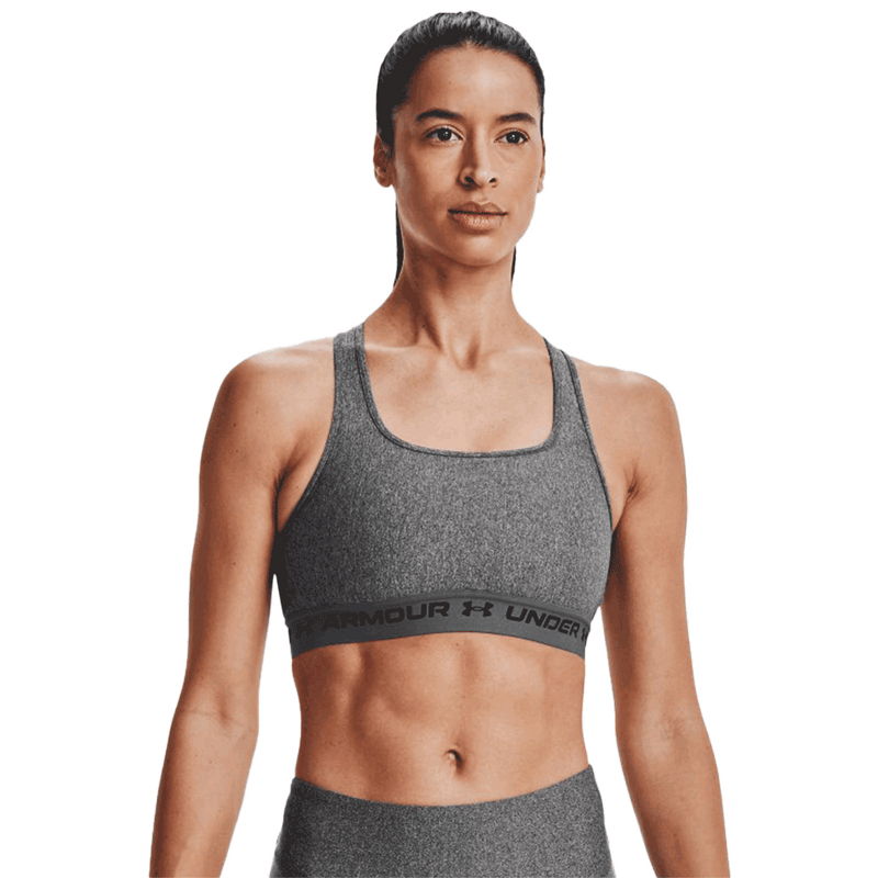 UA Women's Armour® Mid Crossback Heather Sports Bra