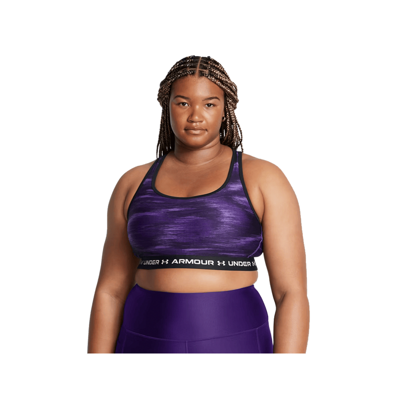 UA Women's Crossback Mid Printed Sports Bra