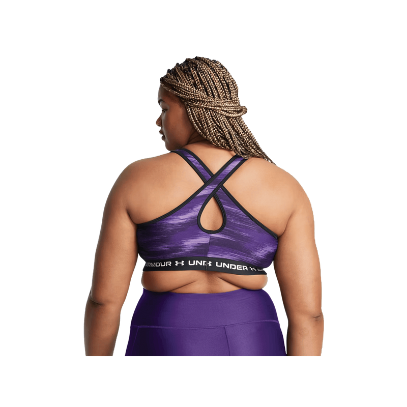 UA Women's Crossback Mid Printed Sports Bra