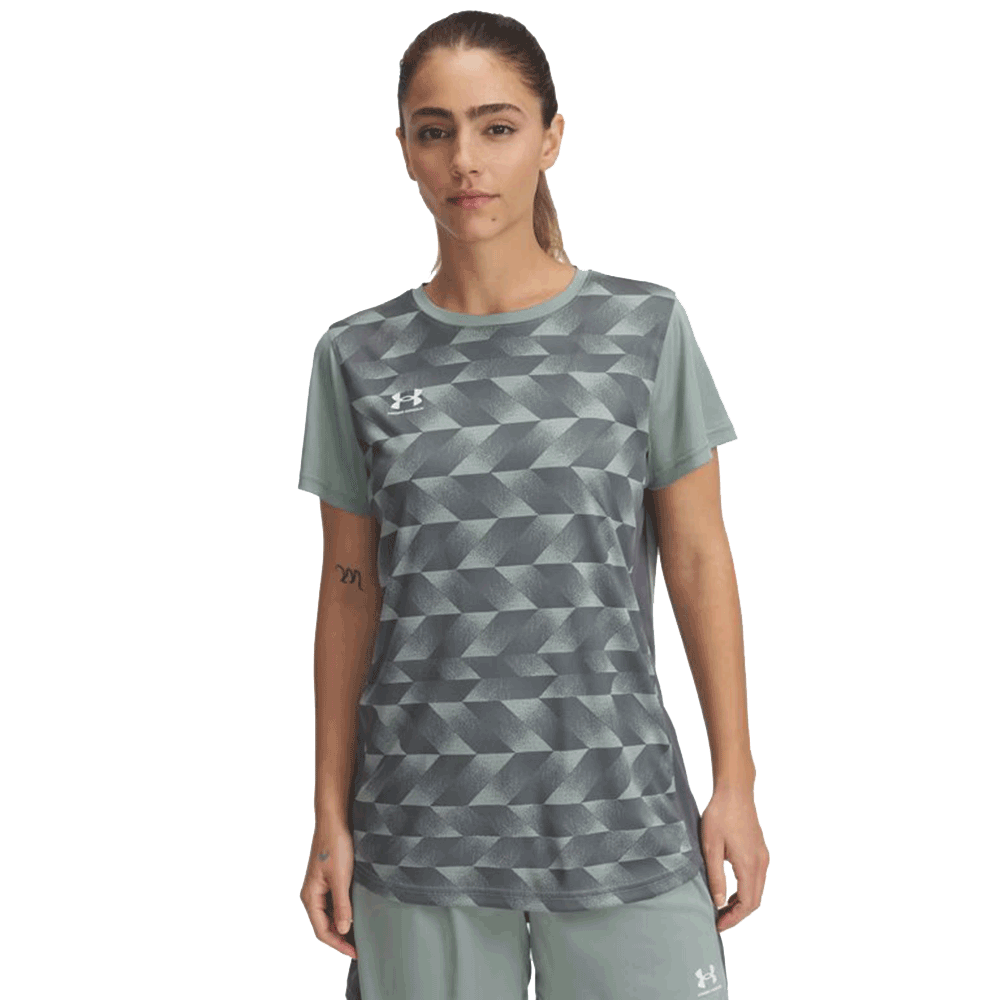 UA Women's Challenger Printed Training Short Sleeve