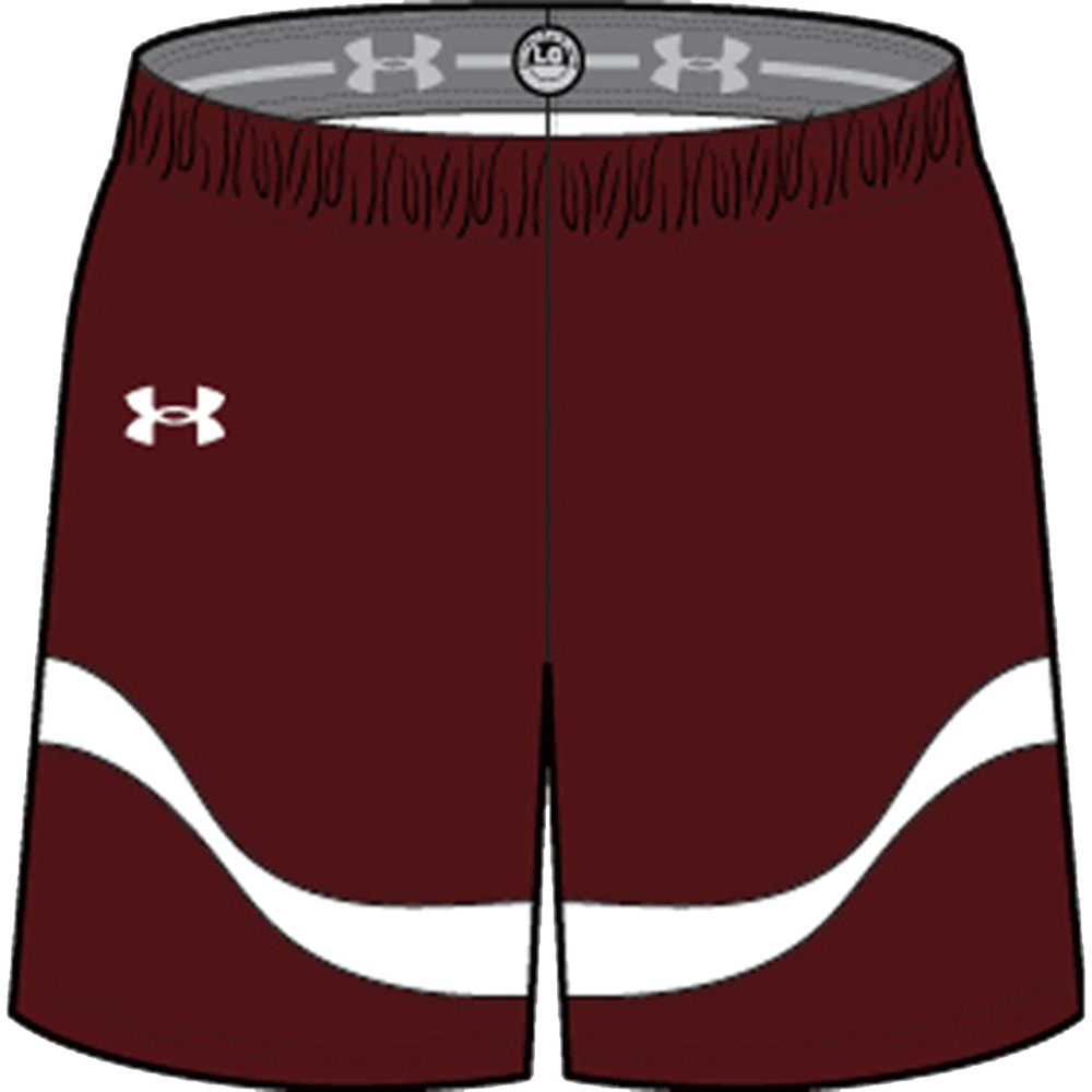Maroon / White / White