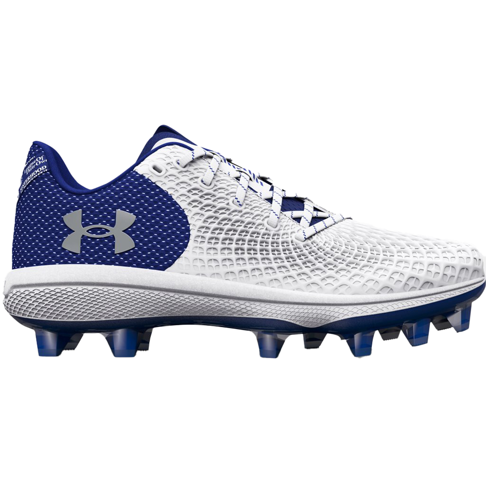 Navy blue under armour baseball cleats best sale