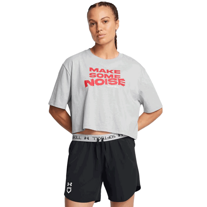 Camiseta de manga corta UA Make Noise para mujer 