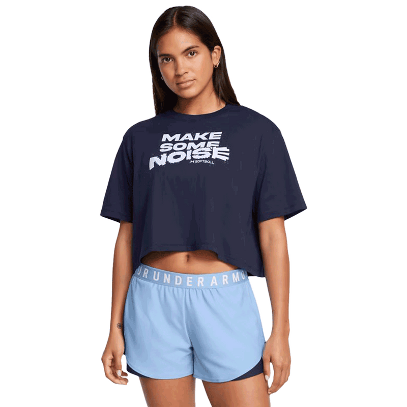 Camiseta de manga corta UA Make Noise para mujer 