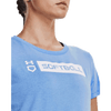 Camiseta de manga corta de sóftbol para mujer UA 