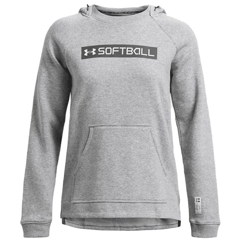 Sudadera con capucha de sóftbol para mujer de la UA 